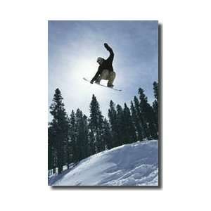  Snowboarder Colorado Giclee Print