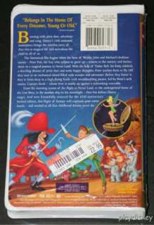 Disney Masterpiece Peter Pan VHS Limited Edition NEW SEALED 