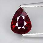 CERTIFIED UNHEATED 1.26ct DROP NATURAL SHIRAZ RED RUBY