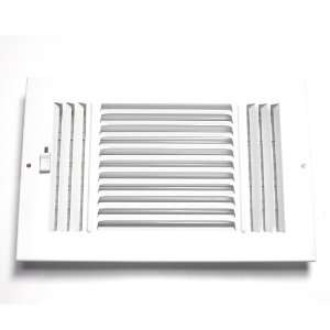  Accord 8 x 6 White Louvered 3 Way Sidewall and Ceiling 