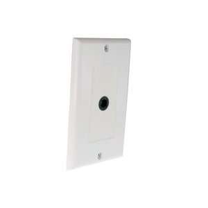 White Wall Plate with 1 Toslink Digital Audio Port  