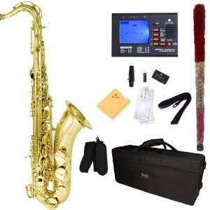   Saxophone with Tuner, Case, Mouthpiece, 10 Reeds and More Musical