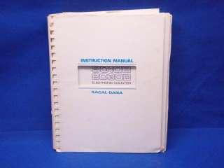 Racal Dana 8010B 8030B Counter Instruction Manual  