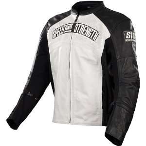   Street Motorcycle Jacket w/ Free B&F Heart Sticker   White / Small