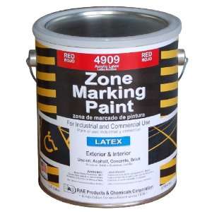  RAE 4909 01 Red Latex Zone Marking Paint 1 Gallon