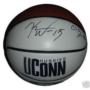 Kemba Walker Signed UCONN Huskies Logo Basketball