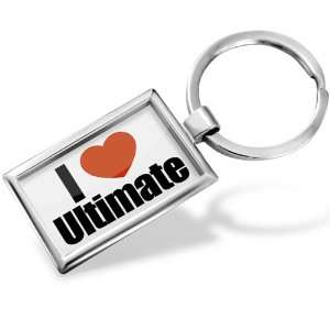  Keychain I Love Ultimate   Hand Made, Key chain ring 