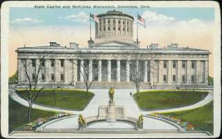 1923   State Capitol & McKinley Monument, Columbus OH  