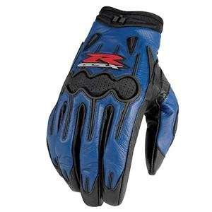 Icon ARC Suzuki Gloves   4X Large/Blue Automotive