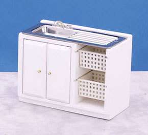 Dollhouse Miniature Modern Laundry Sink  