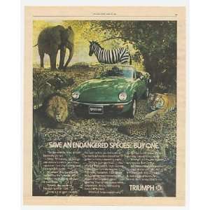  Spitfire 1500 Convertible Endangered Species Print Ad