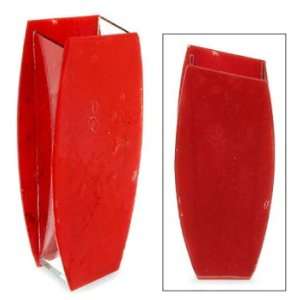  Art glass vase, Modern Times (red)