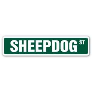 SHEEPDOG Street Sign dog puppy breeder pet yard beware warning gift 