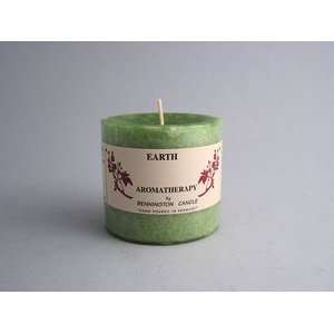  Earth aromatherapy half pillar candle Bennington Candle 