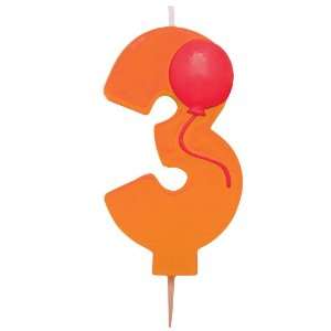  Lets Party By Creative Converting Number 3 Pick Candle 