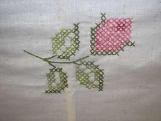   TOP ROSE WREATH CROSS STITCH KIT NO 1503 COMPLETLY STITCHED  