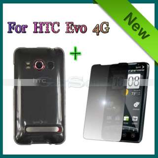   Case Cover for Sprint HTC EVO 4G+ Privacy Screen Protector fast  