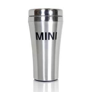  MINI Cooper Brushed Steel Travel Tumbler Mug Automotive