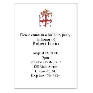  Red Dot Gift Party Invitation