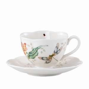  Butterfly Meadow Dragon Fly Cup / Saucer [Set of 4 