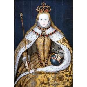  Queen Elizabeth I in Her Coronation Robes   24x36 Poster 