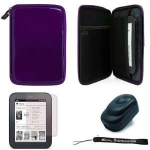  Purple Carbon Fiber Durable Slim Protective Eva Storage 