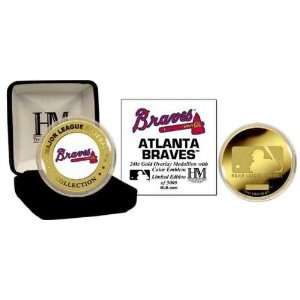 Highland Mint Atlanta Braves 24KT Gold and Color Team Commemorative 