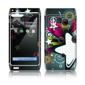 Nokia N8 Skin Decal Sticker  Retro Stars