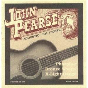 John Pearse Acoustic Six String Guitar Phosphor Bronze Extra Light 