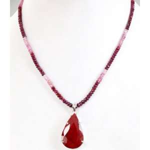  Designer Natural Single Strand Faceted Shaded Ruby Beaded 