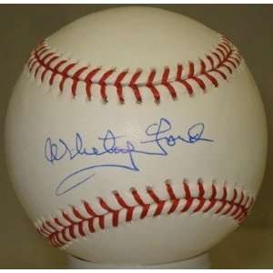  Autographed Whitey Ford Ball   OMLB   Autographed 
