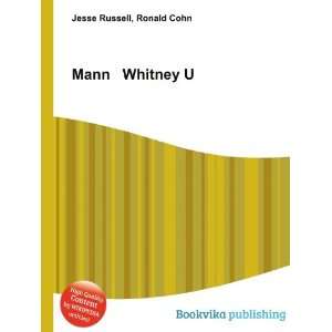  Mann Whitney U Ronald Cohn Jesse Russell Books