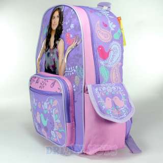 Disney Wizards of Waverly Place Selena Gomez Birds 16 Large Backpackl 