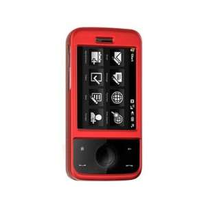  Rubber Coated Plastic Hard Cover Case Red For Sprint HTC 