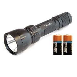   P4 LED incl. 2 Cr123 Duracell Lithium batteries.