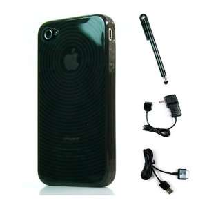 Black Target Flex Series TPU Case for New Apple iPhone 4S and iPhone 