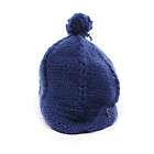 G374 WESC Pich Unisex Blue Knitted Hat Size Medium