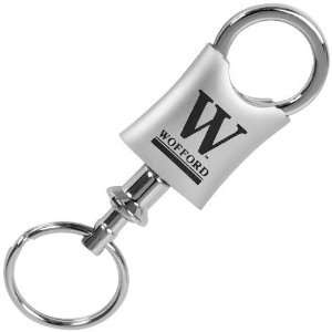 Wofford Terriers Brushed Metal Valet Keychain    Sports 