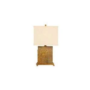  Mario Industries Wide Faux Stone Table Lamp in Antique 