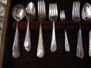  Roebuck & co Newport Silver Plate 71 pcs Set 1940  