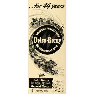  1943 Ad Delco Remy Batteries Vehicle Equipment General 