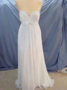   WHITE+PASTELS DAVIDS BRIDAL GOWN GHOST CORPSE BRIDE COSTUME Women 8 M