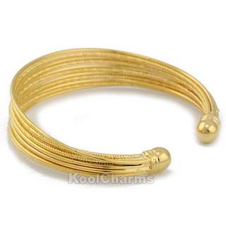 Fashion NEW Multi Strings 18K Gold Filled /Gold Plated Bracelet Cuff 