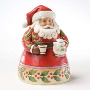   Creek SMALL SANTA w/ TEAPOT Cup Of Christmas Cheer