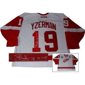  Steve Yzerman Signed Detroit Red Wings 2002 Stanley Cup 