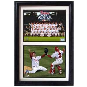 2008 Philadelphia Phillies Roster Photograph Including Two 