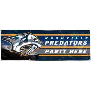  Nashville Predators 2x6 Vinyl Banner