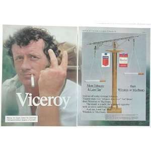  1977 Viceroy Cigarette Scale 2 Page Print Ad (3533)