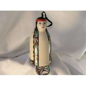  Native American Pottery Tigua Wind Chime  Maiden (107 