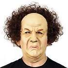 Three Stooges Angry Scary Bald Wig Larry Halloween Mask  